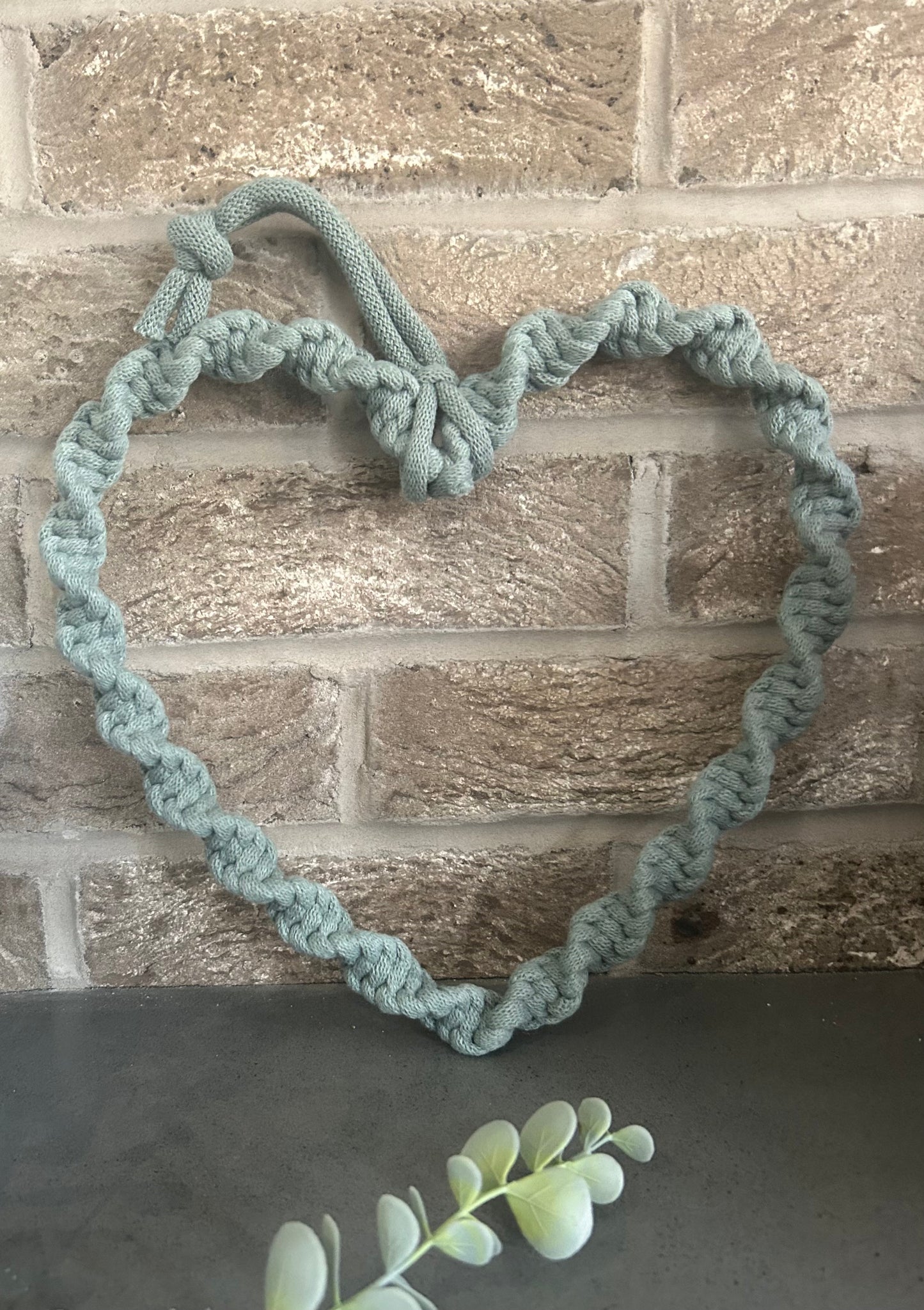 Macrame Chunky Twist Heart
