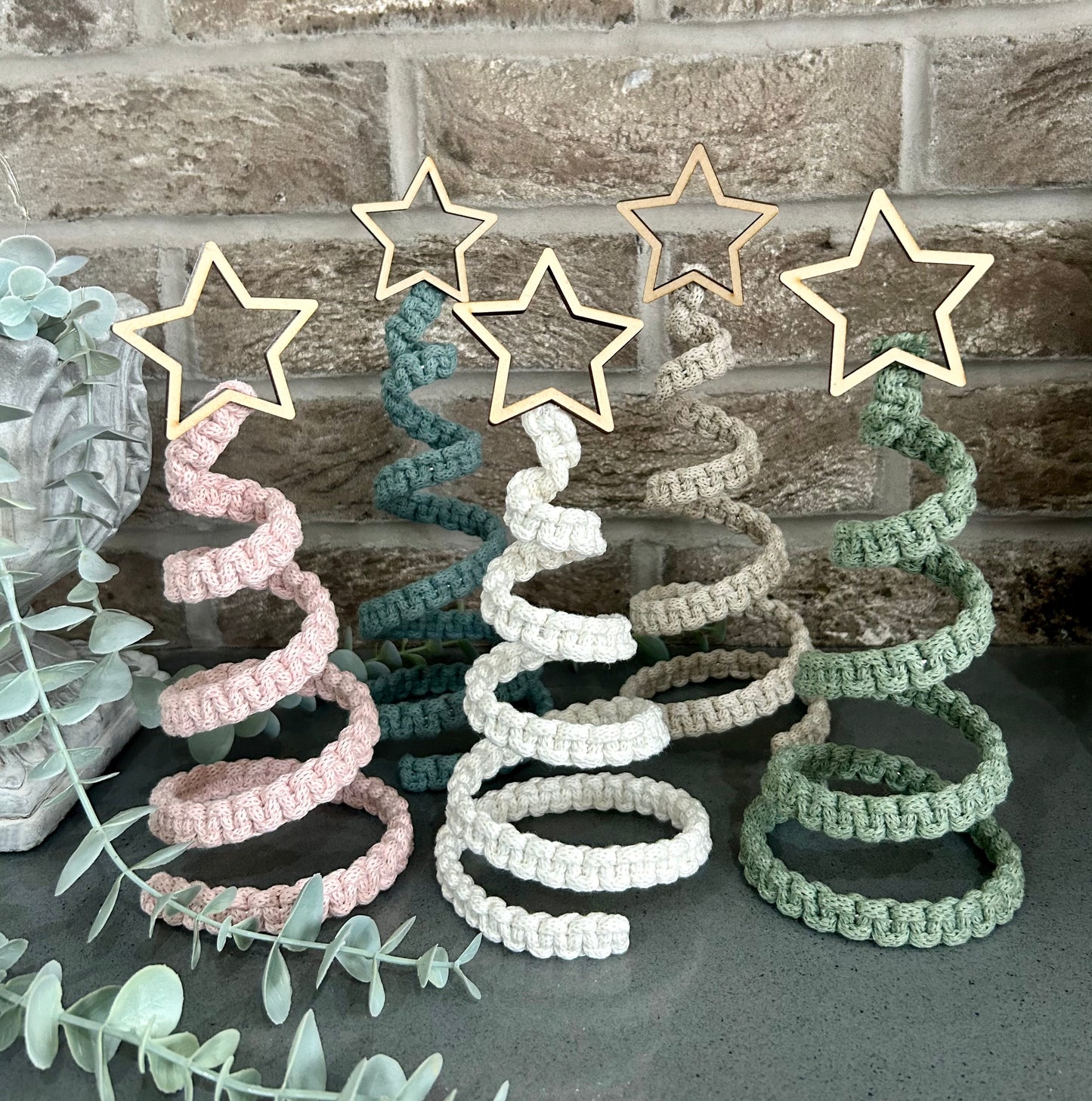 Macrame Spiral Christmas Tree
