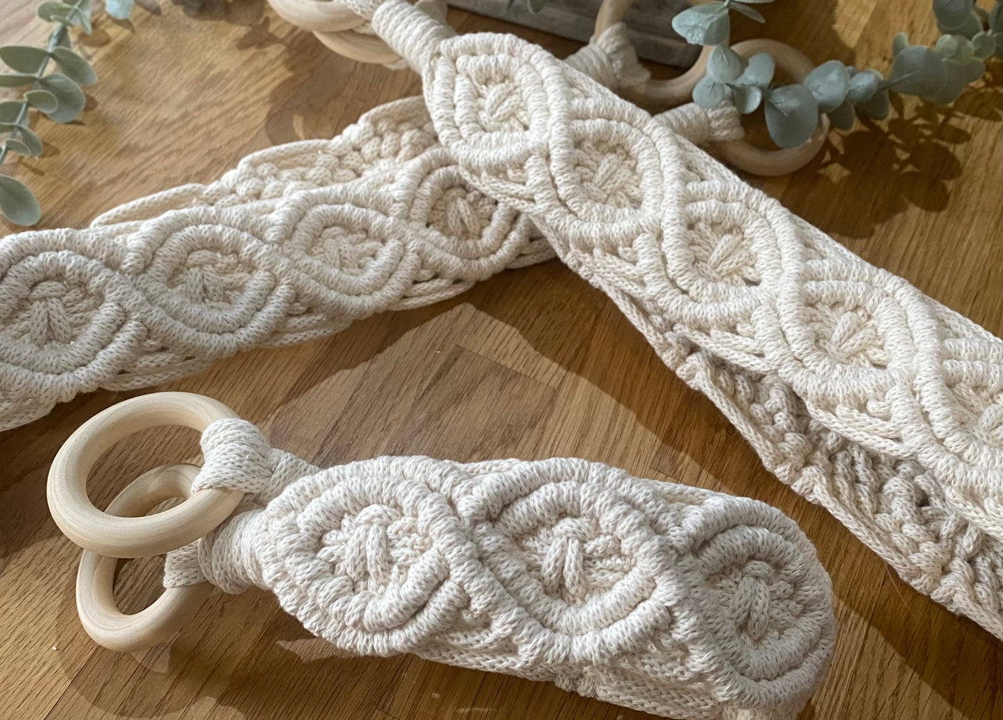 Macrame Diamond Pattern Curtain Tiebacks