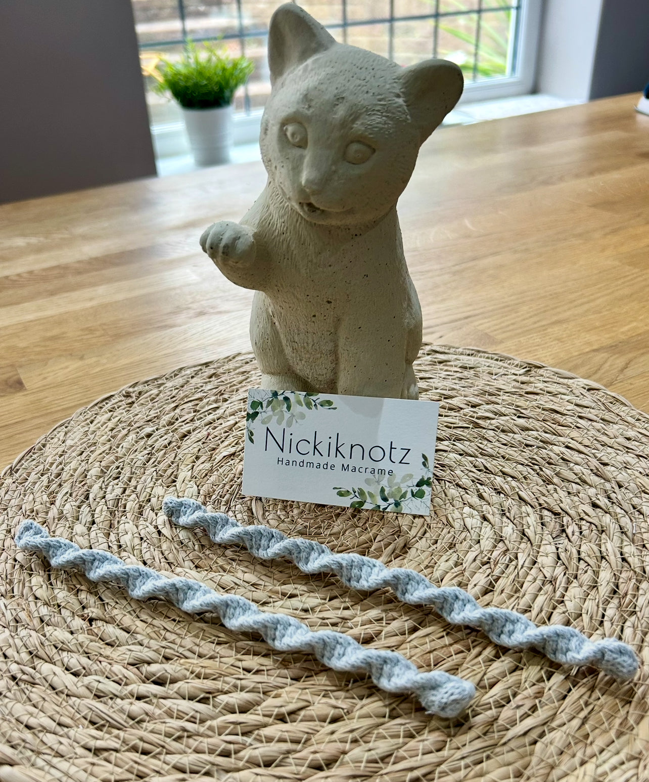 Macrame Wired Twist Curtain Tiebacks