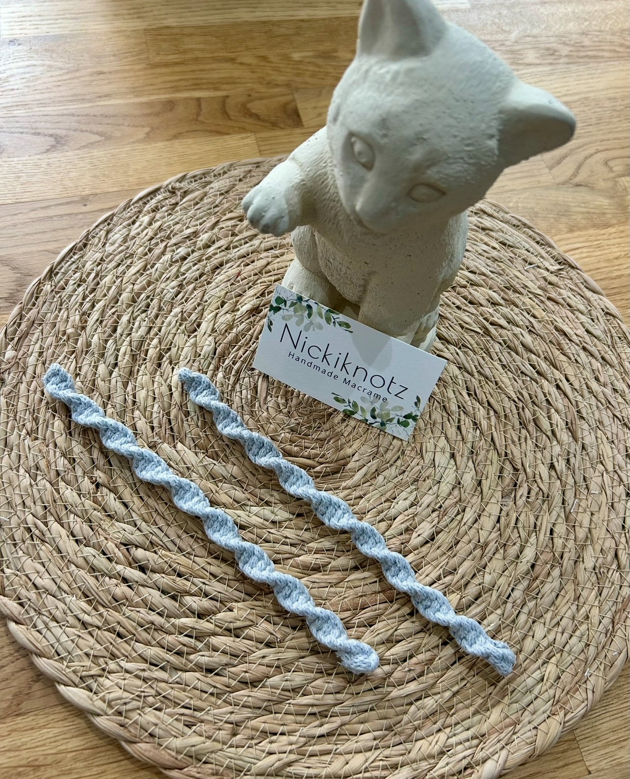 Macrame Wired Twist Curtain Tiebacks