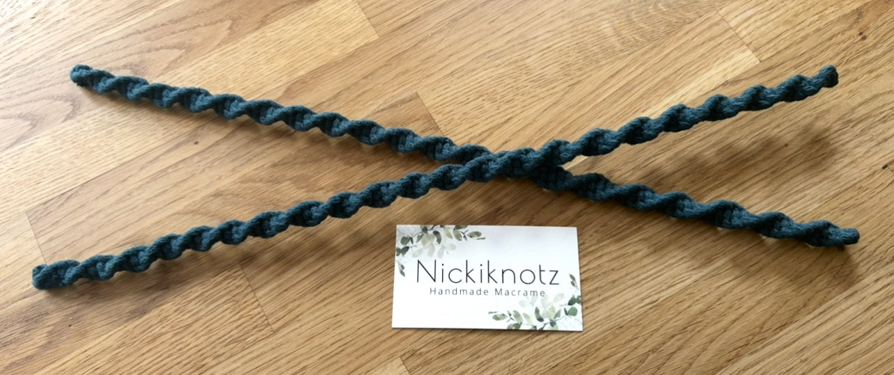 Macrame Wired Twist Curtain Tiebacks