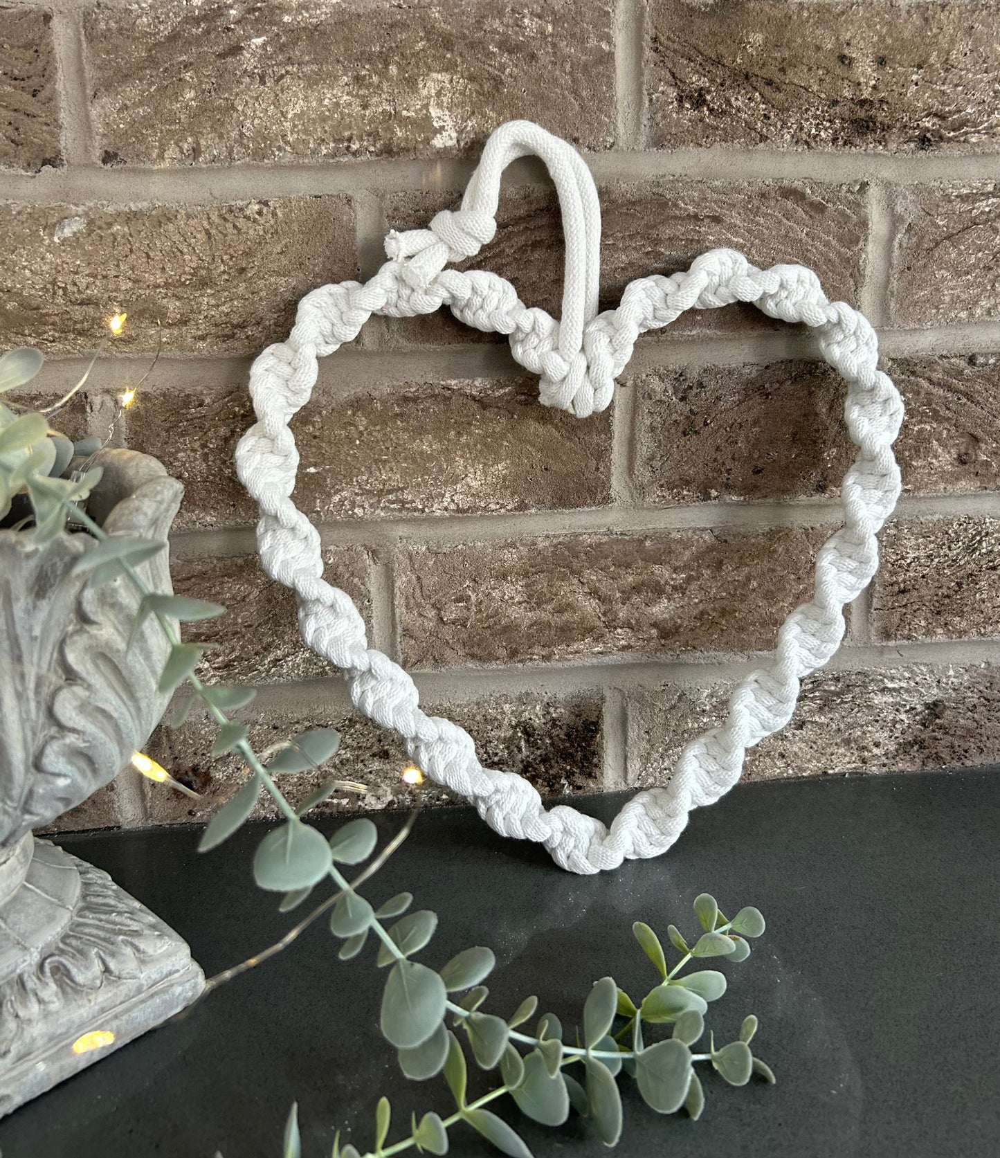 Macrame Chunky Twist Heart