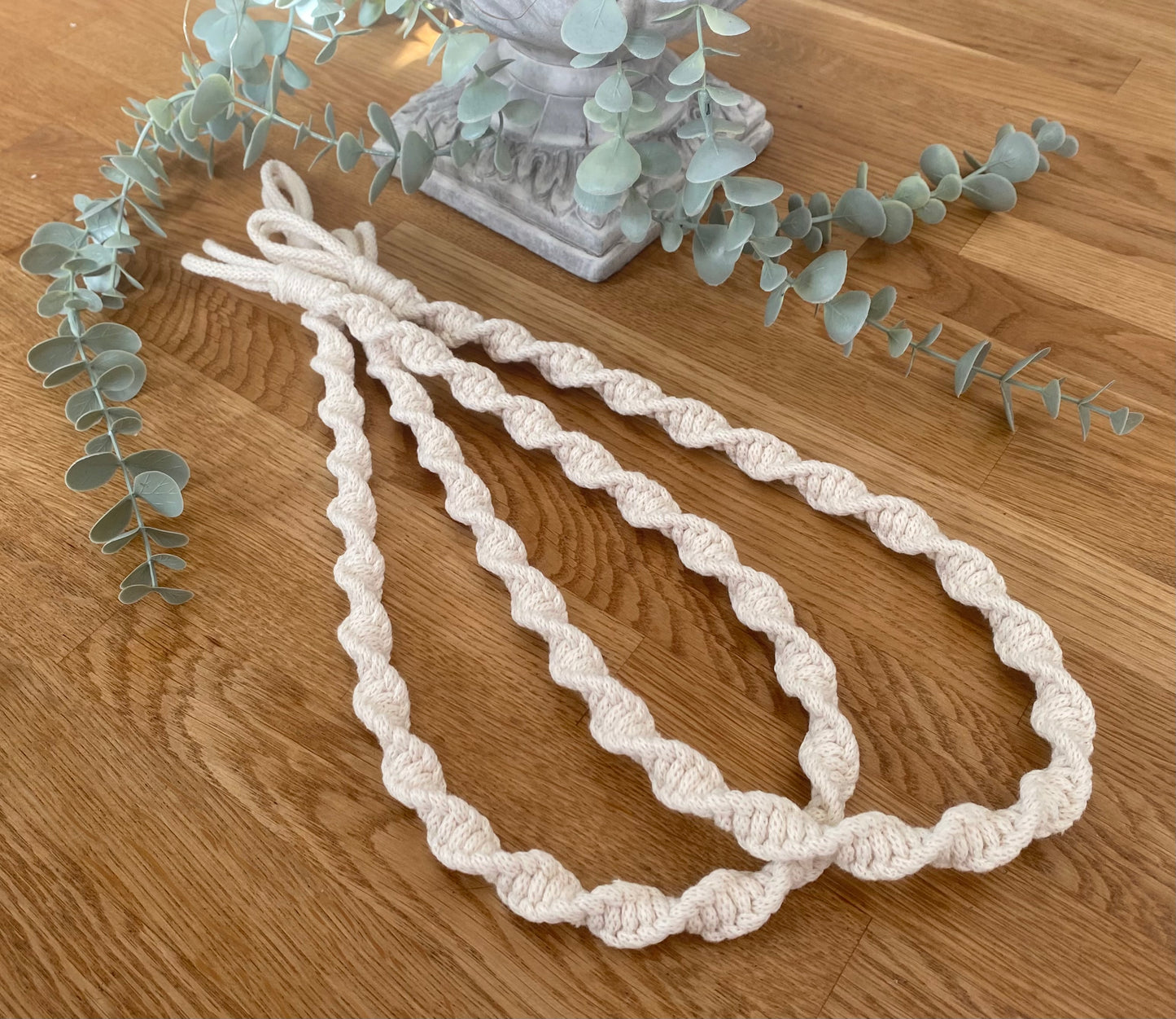 Macrame Twist Curtain Tiebacks