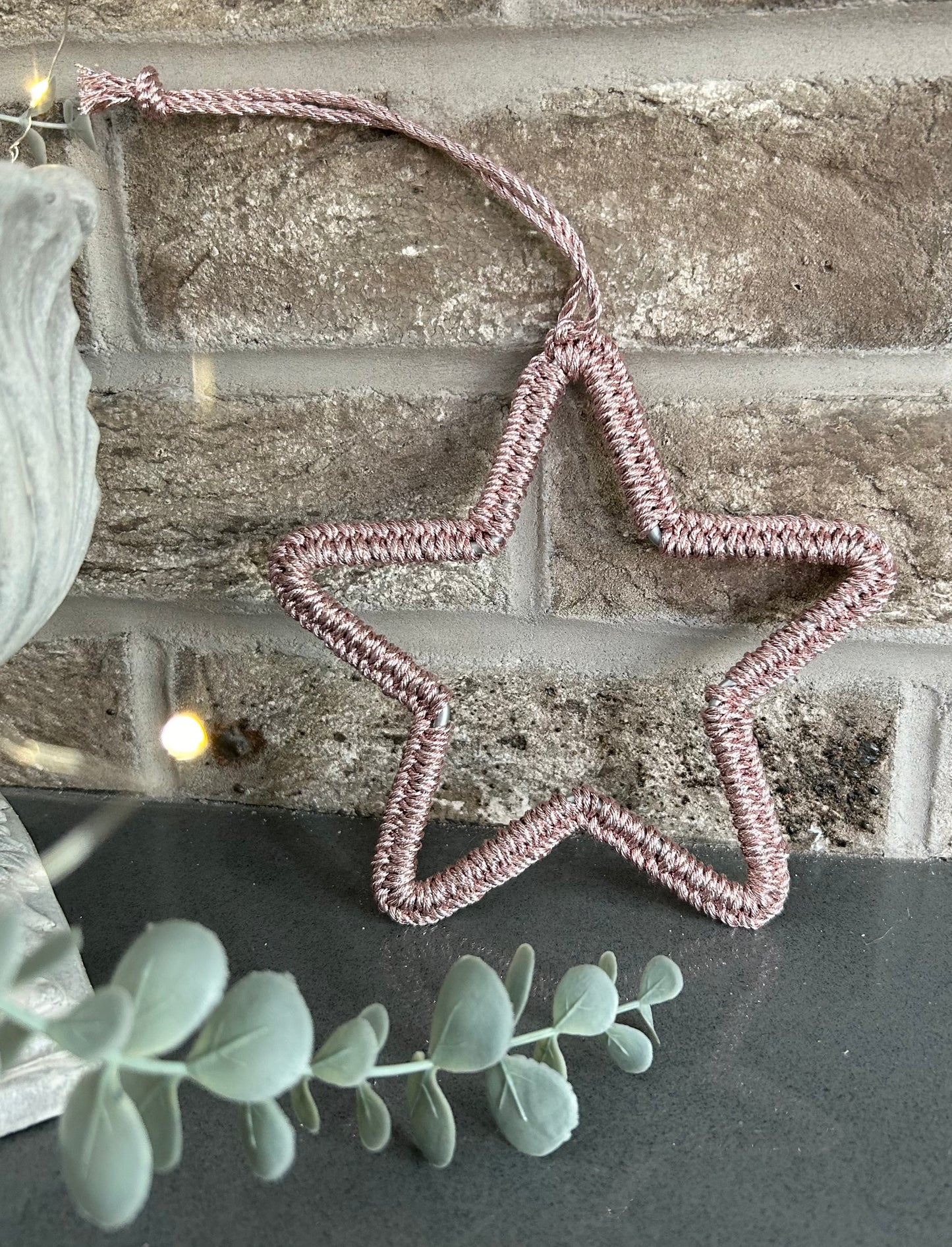 Macrame Metallic Star