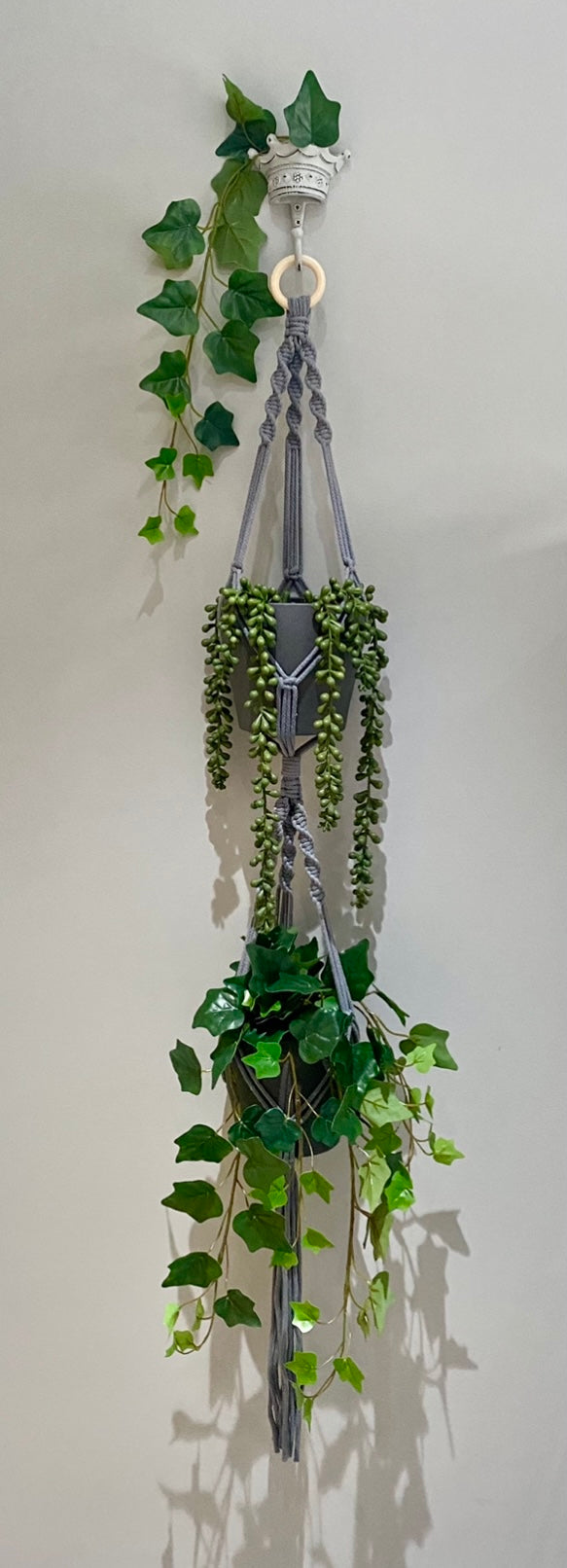 Macrame Double Plant Hanger