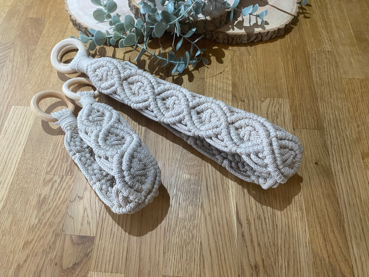 Macrame Diamond Pattern Curtain Tiebacks