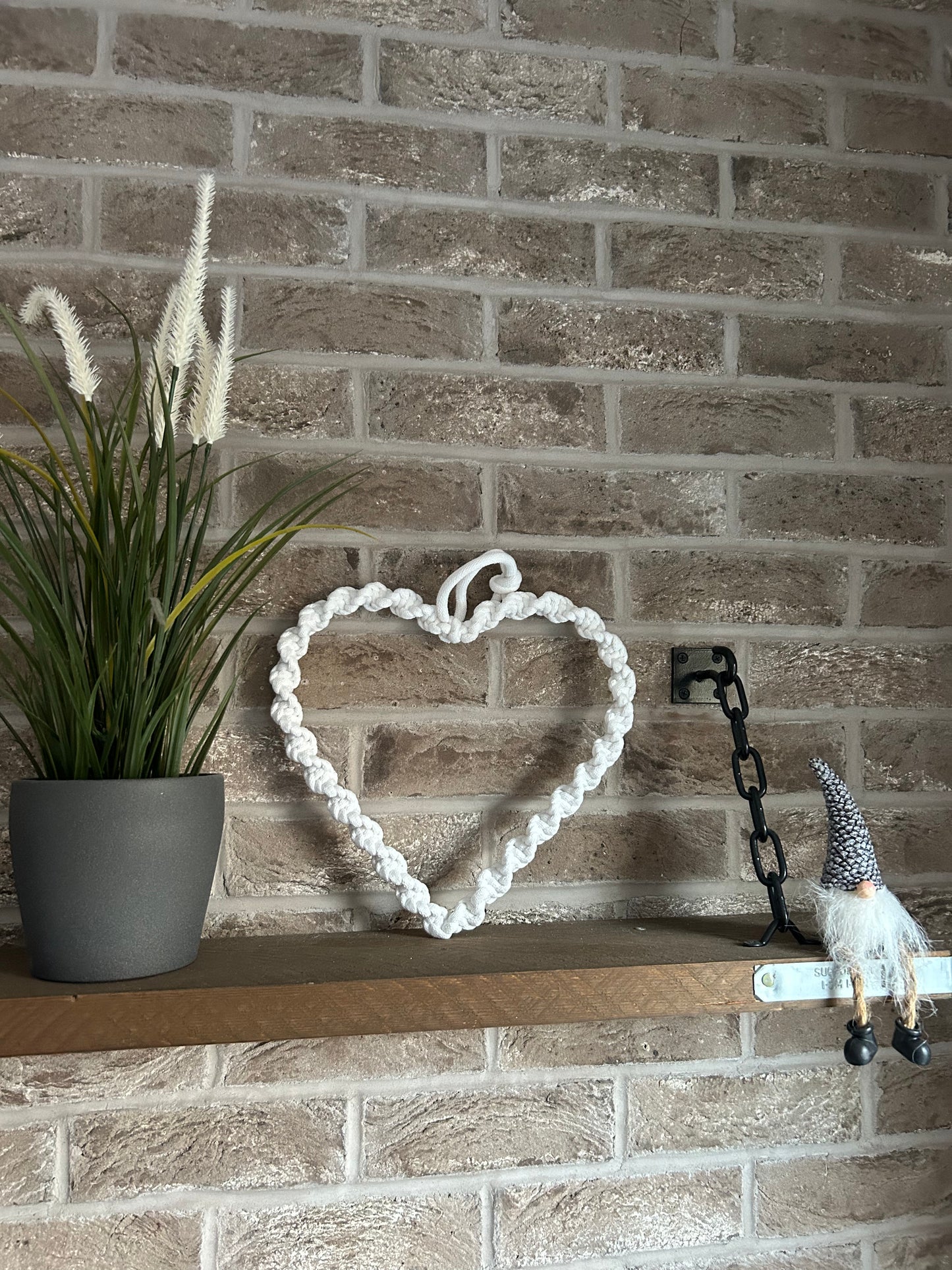 Macrame Chunky Twist Heart