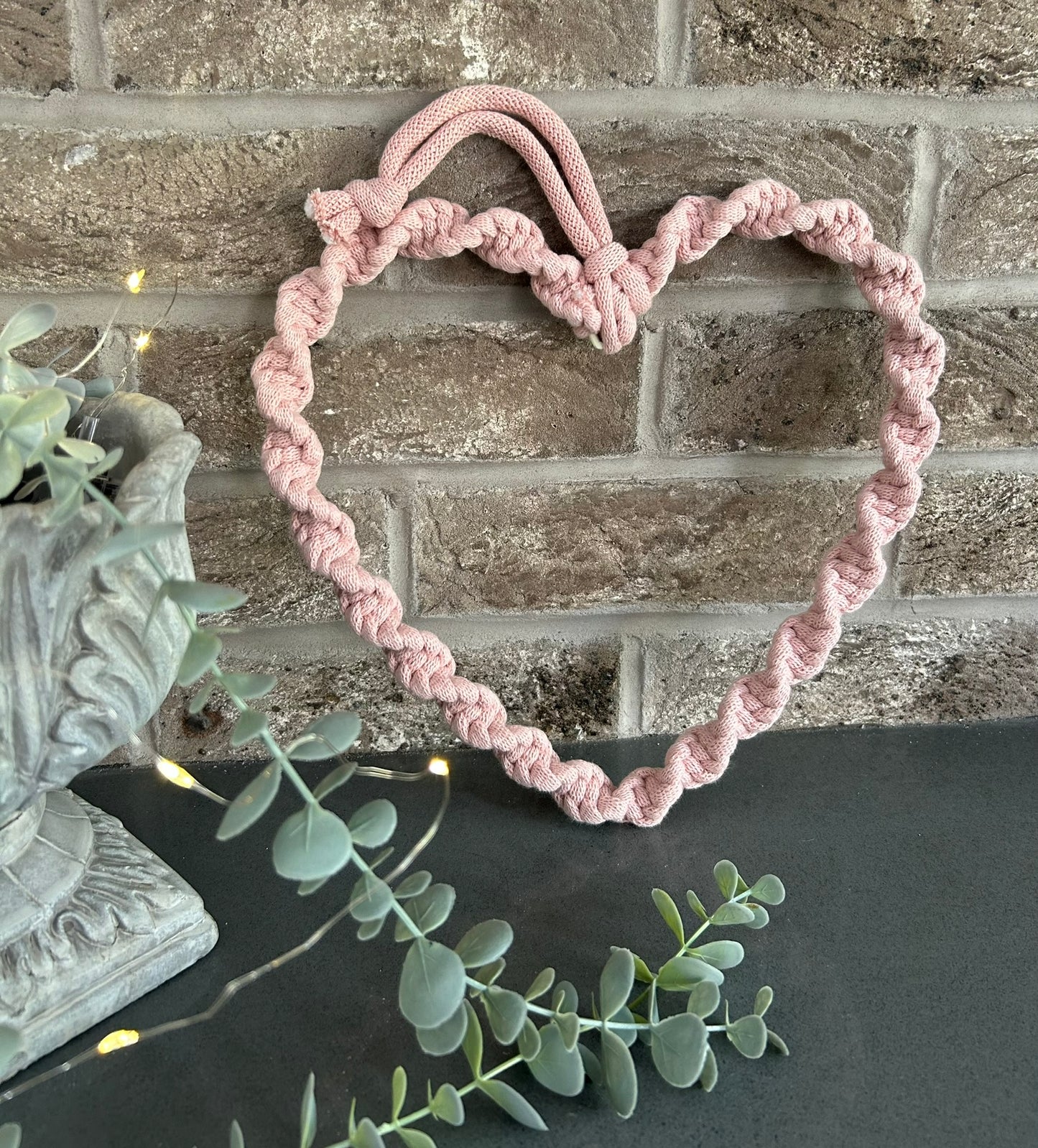 Macrame Chunky Twist Heart