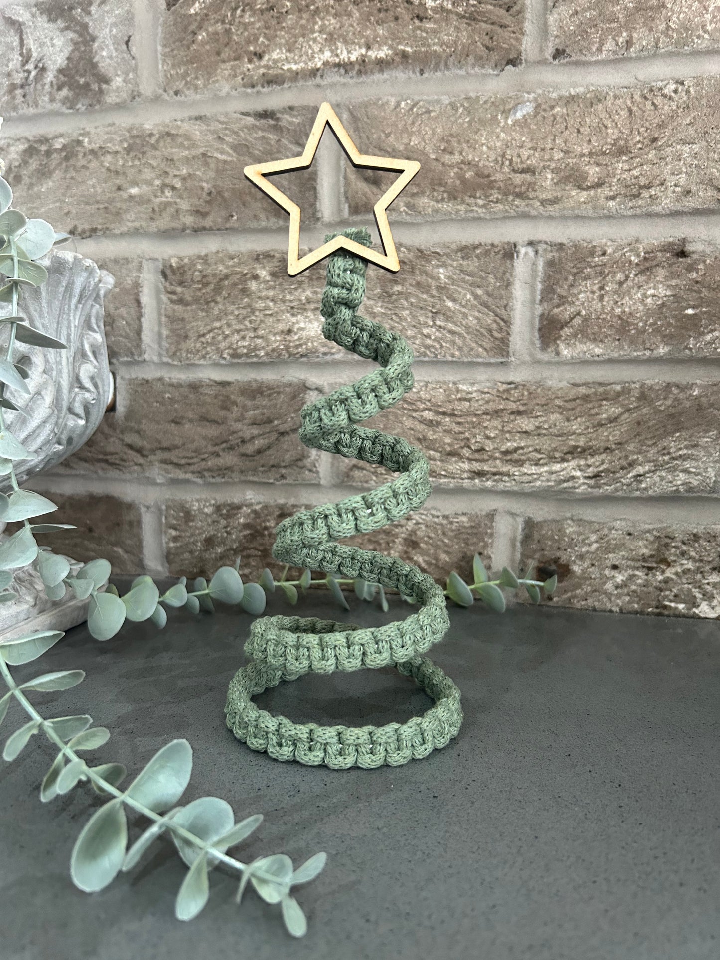 Macrame Spiral Christmas Tree