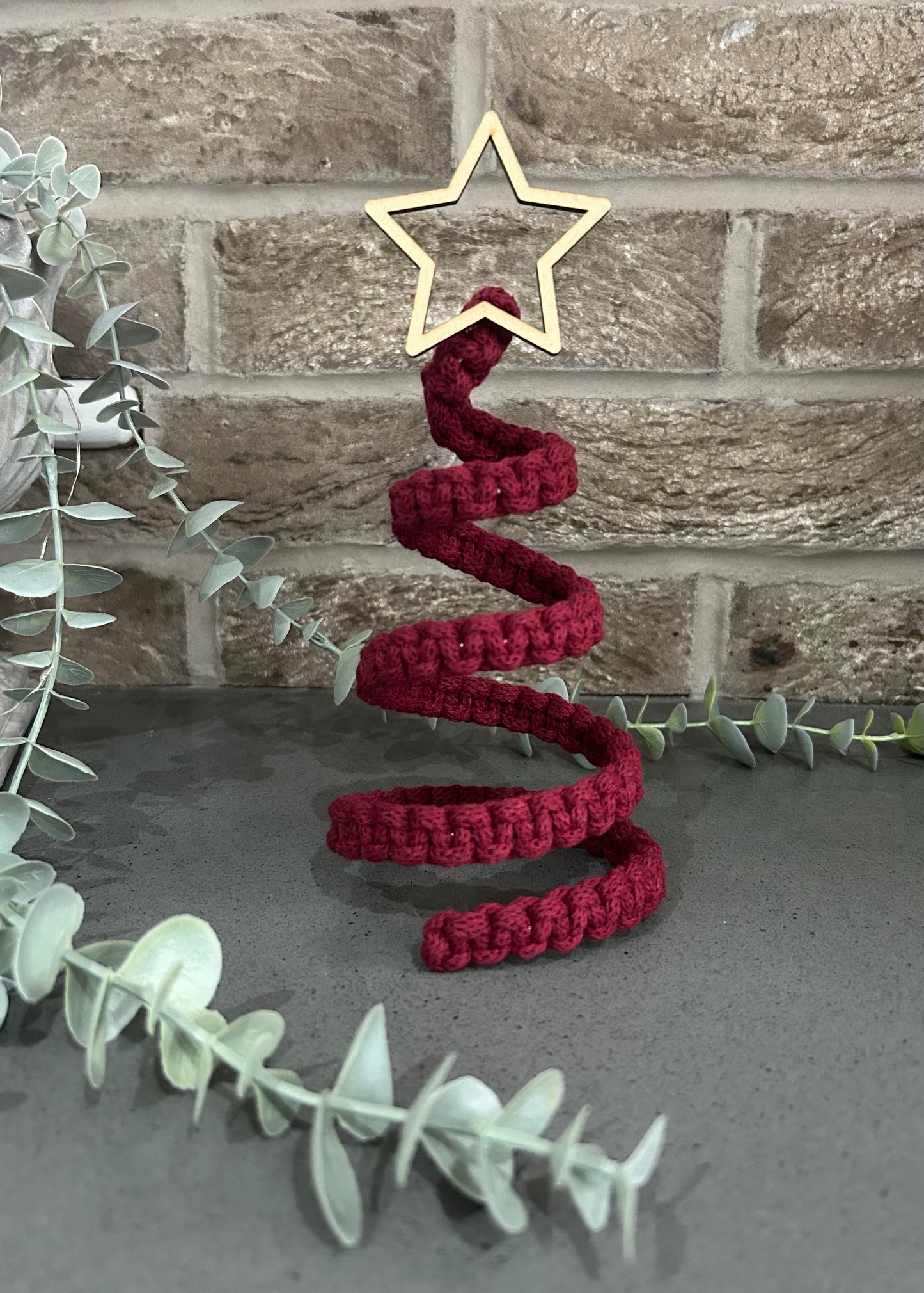 Macrame Spiral Christmas Tree