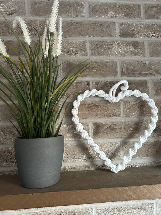 Macrame Chunky Twist Heart