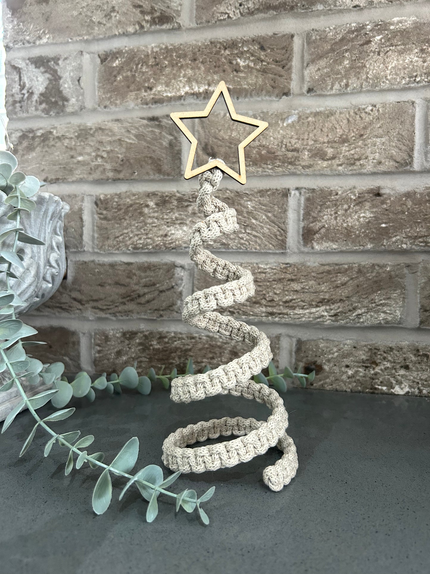 Macrame Spiral Christmas Tree