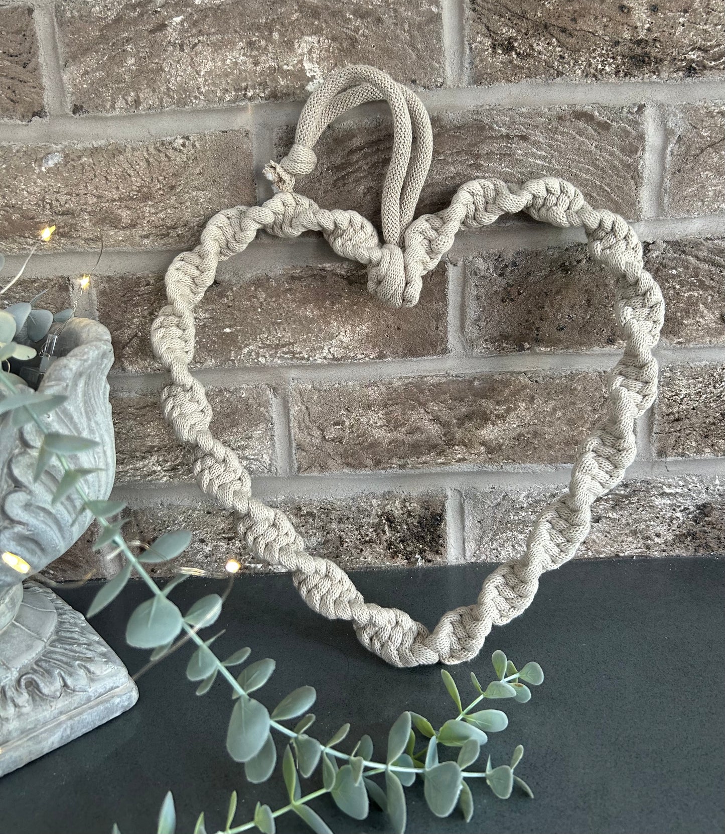 Macrame Chunky Twist Heart