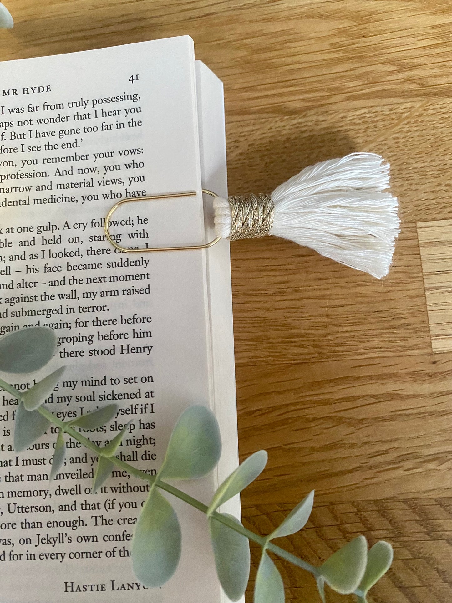 Tassel Paperclip Bookmark