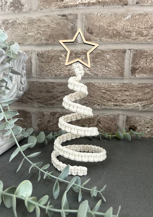 Macrame Spiral Christmas Tree