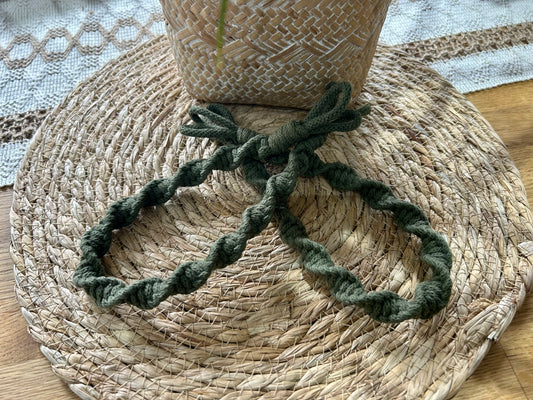 Macrame Twist Curtain Tiebacks