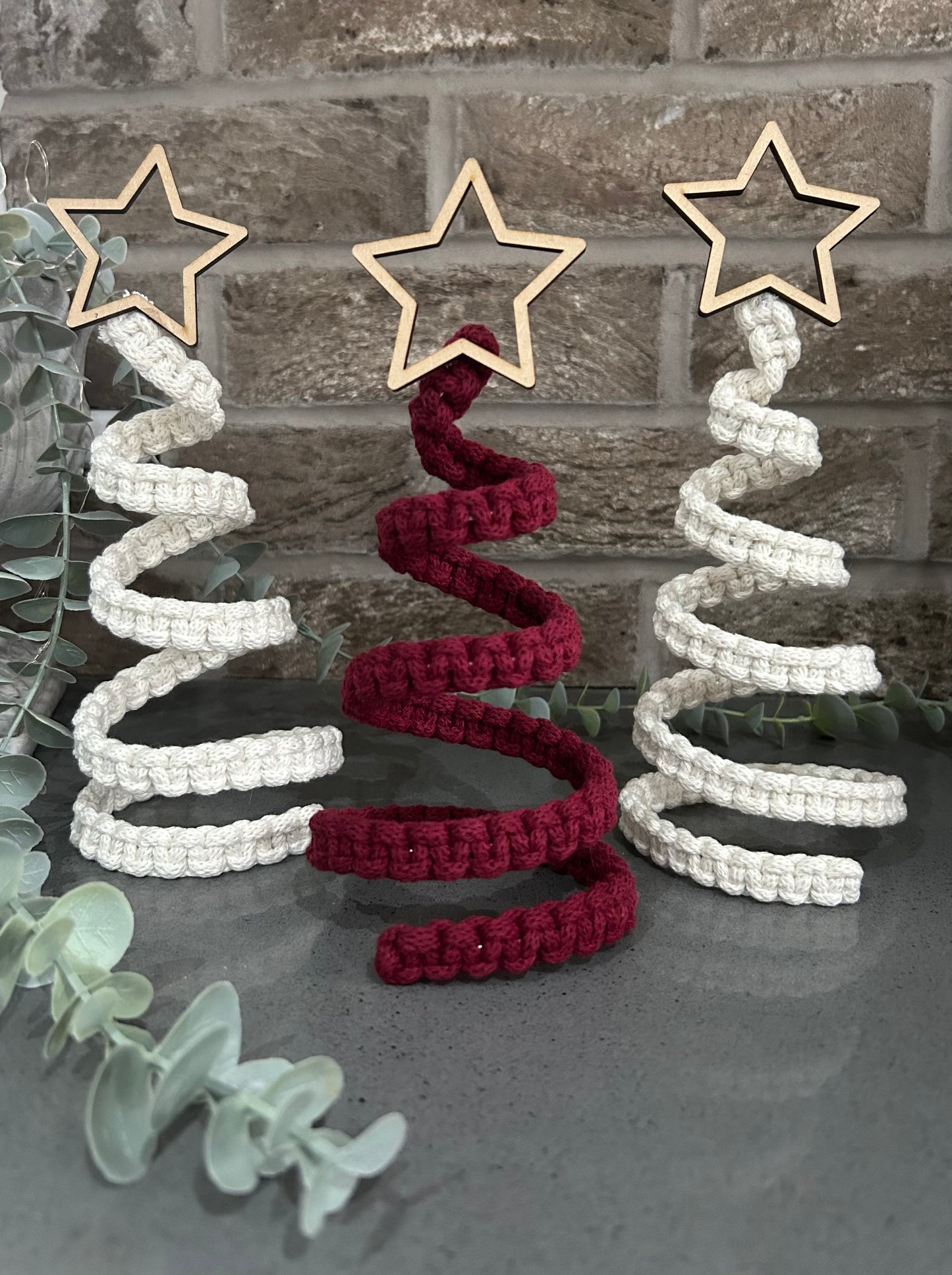 Macrame Spiral Christmas Tree