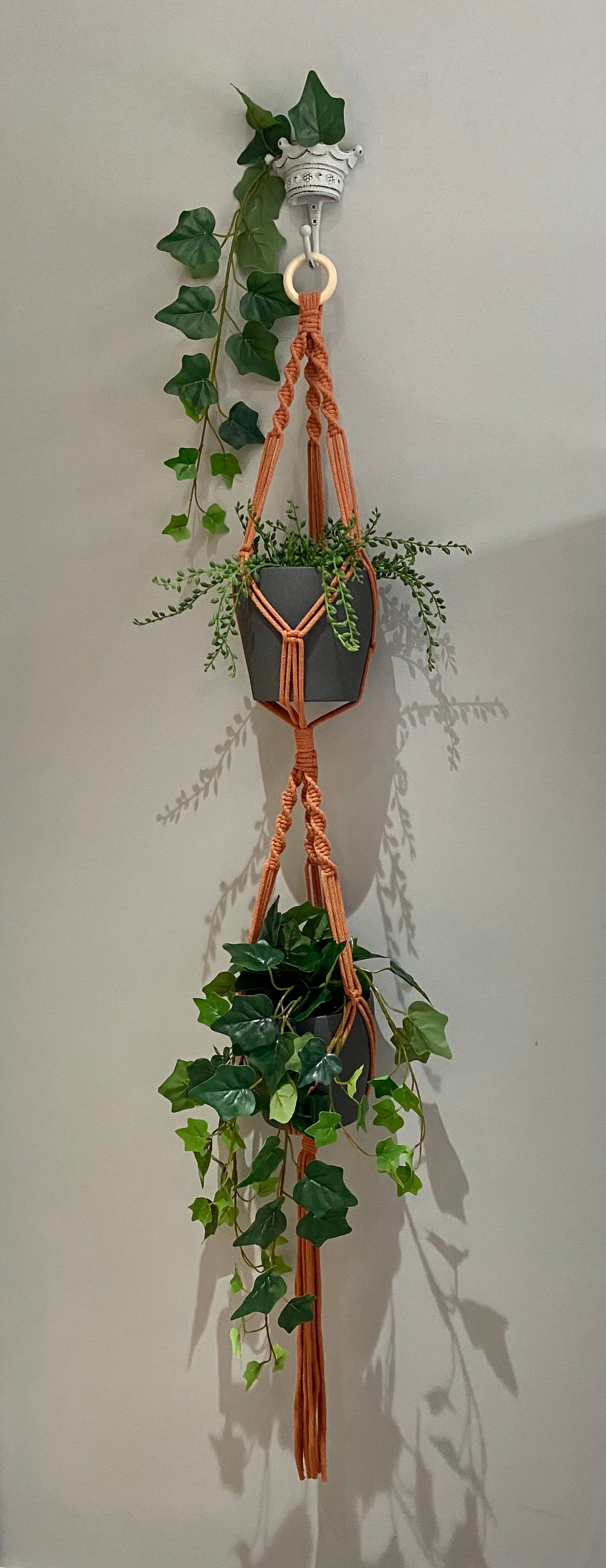 Macrame Double Plant Hanger