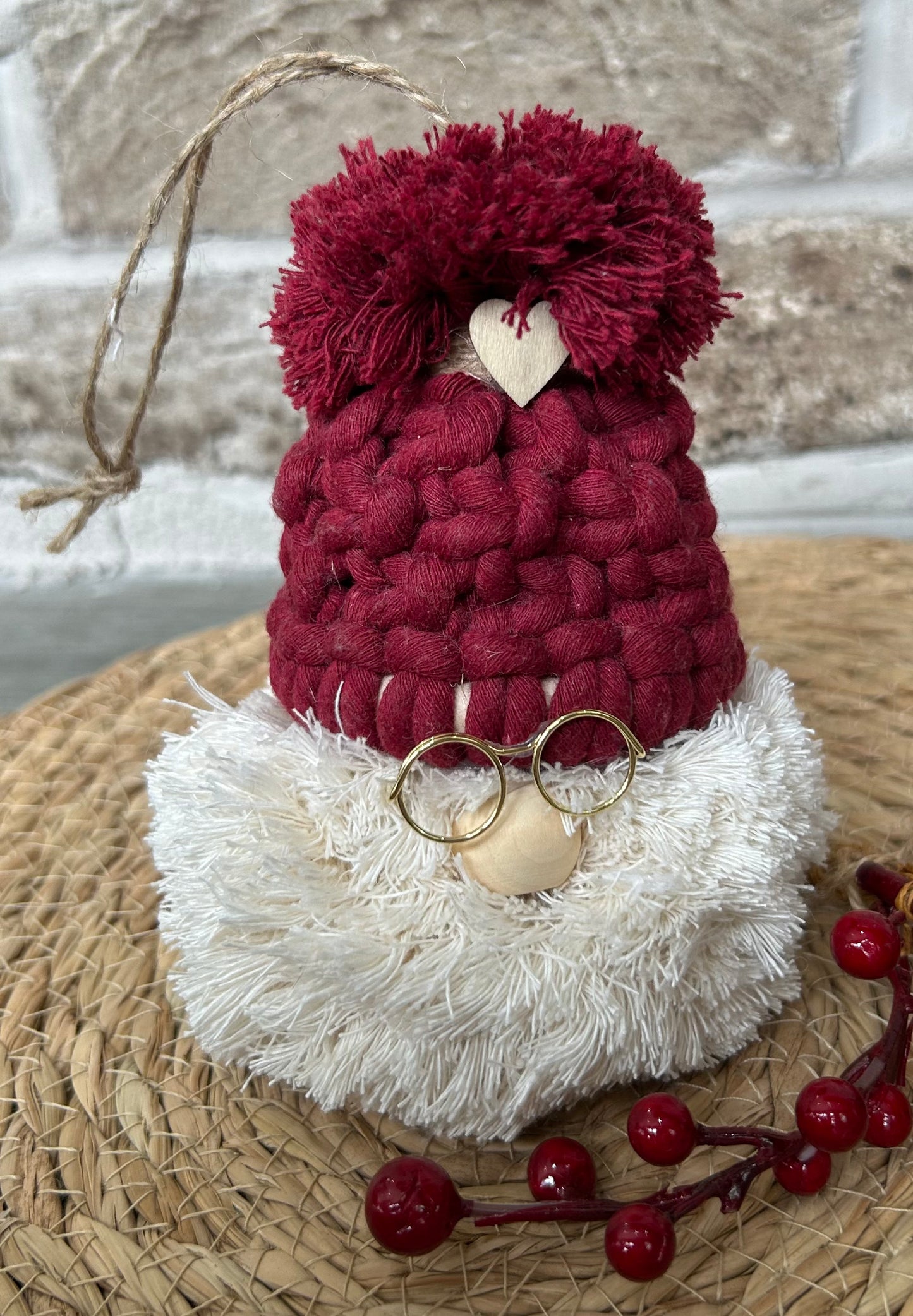 Macrame Santa Heads