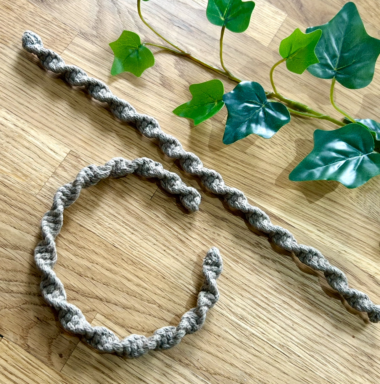 Macrame Wired Twist Curtain Tiebacks