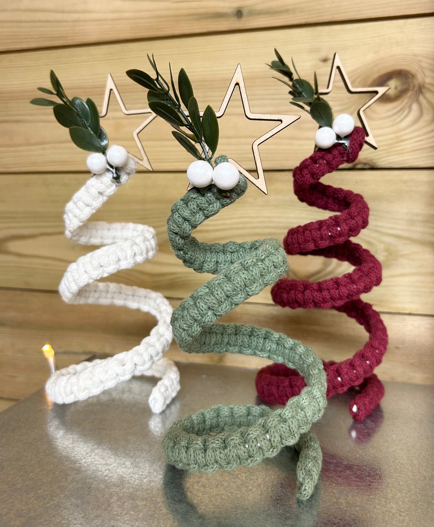 Macrame Spiral Christmas Tree