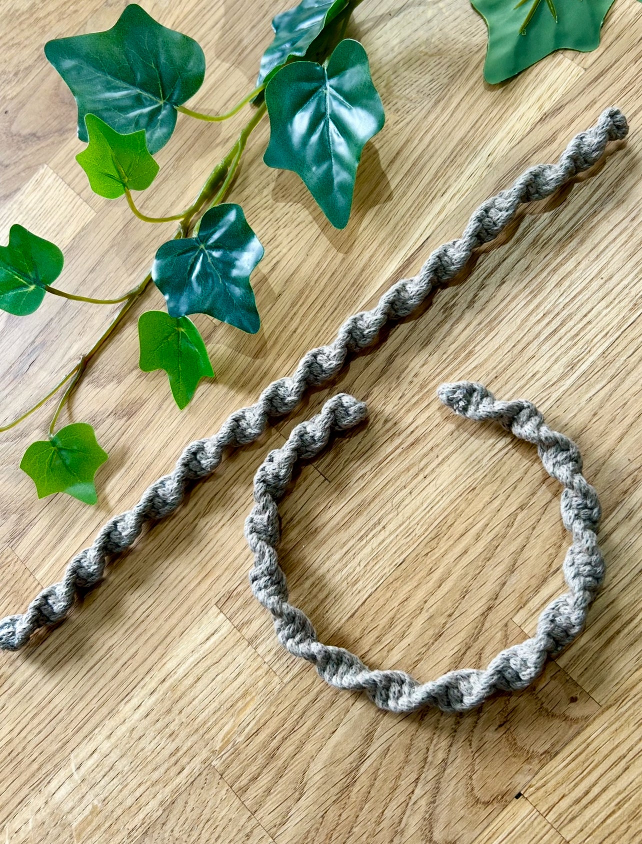 Macrame Wired Twist Curtain Tiebacks