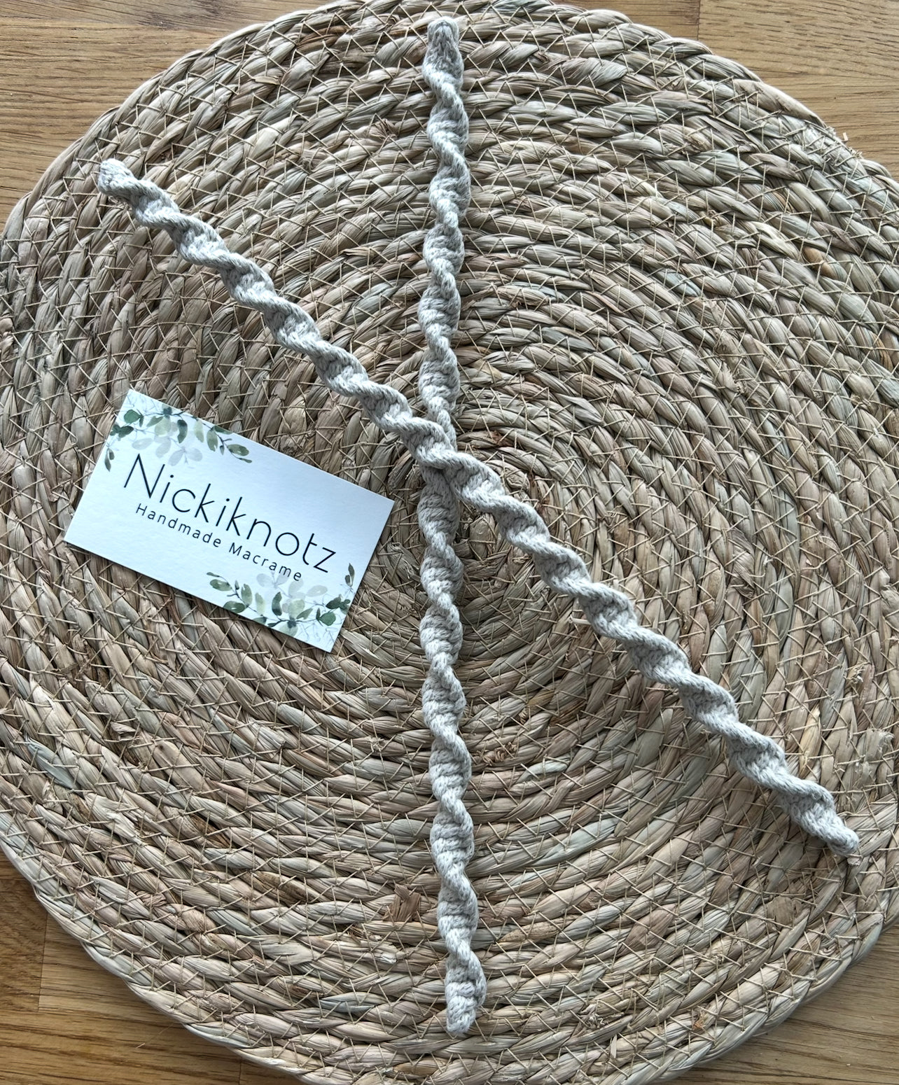 Macrame Wired Twist Curtain Tiebacks