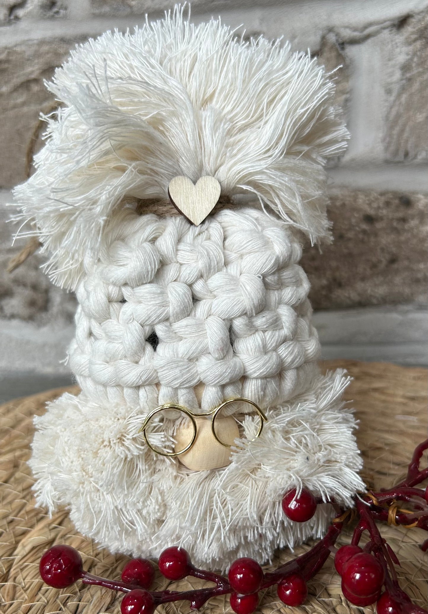Macrame Santa Heads