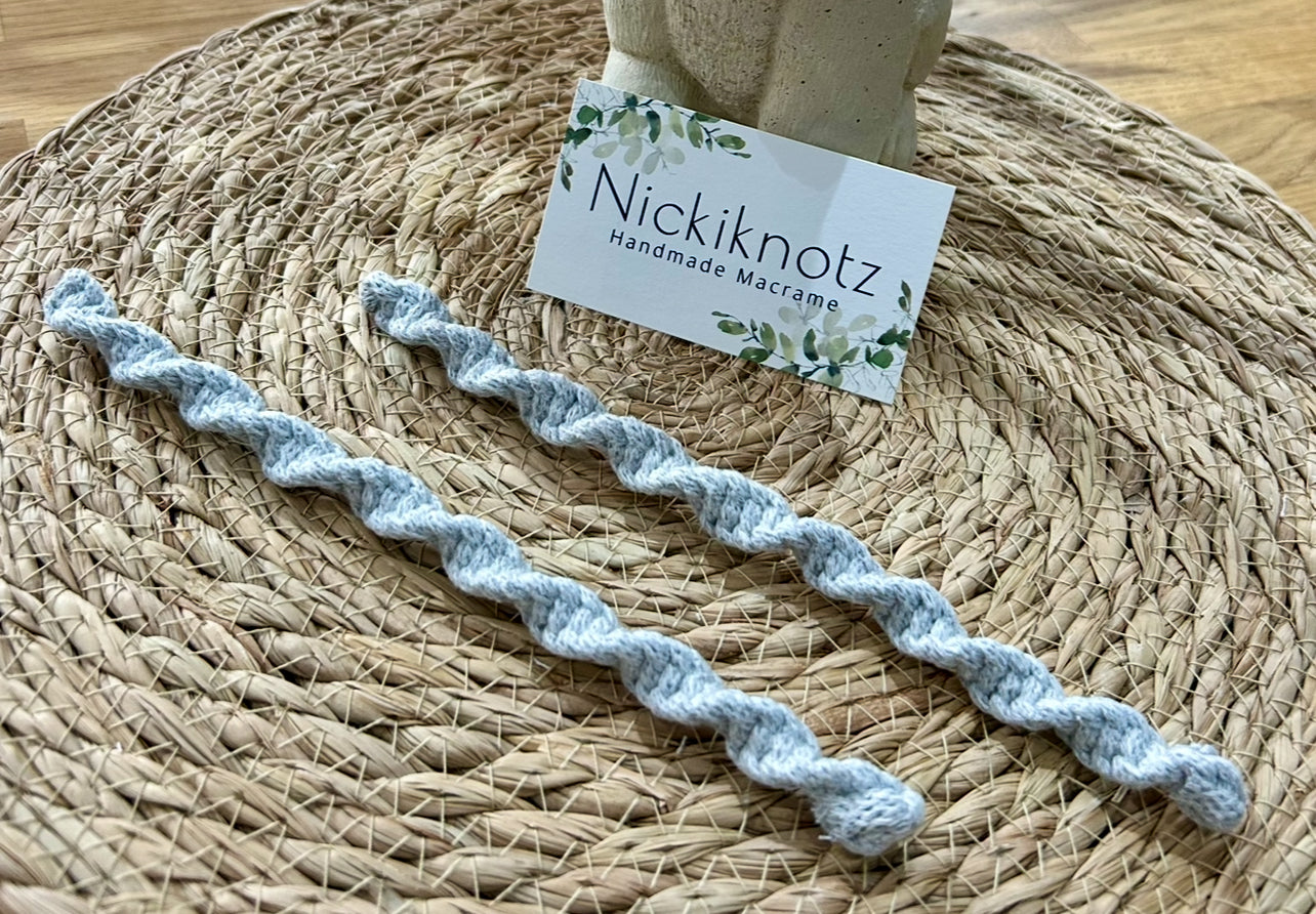 Macrame Wired Twist Curtain Tiebacks