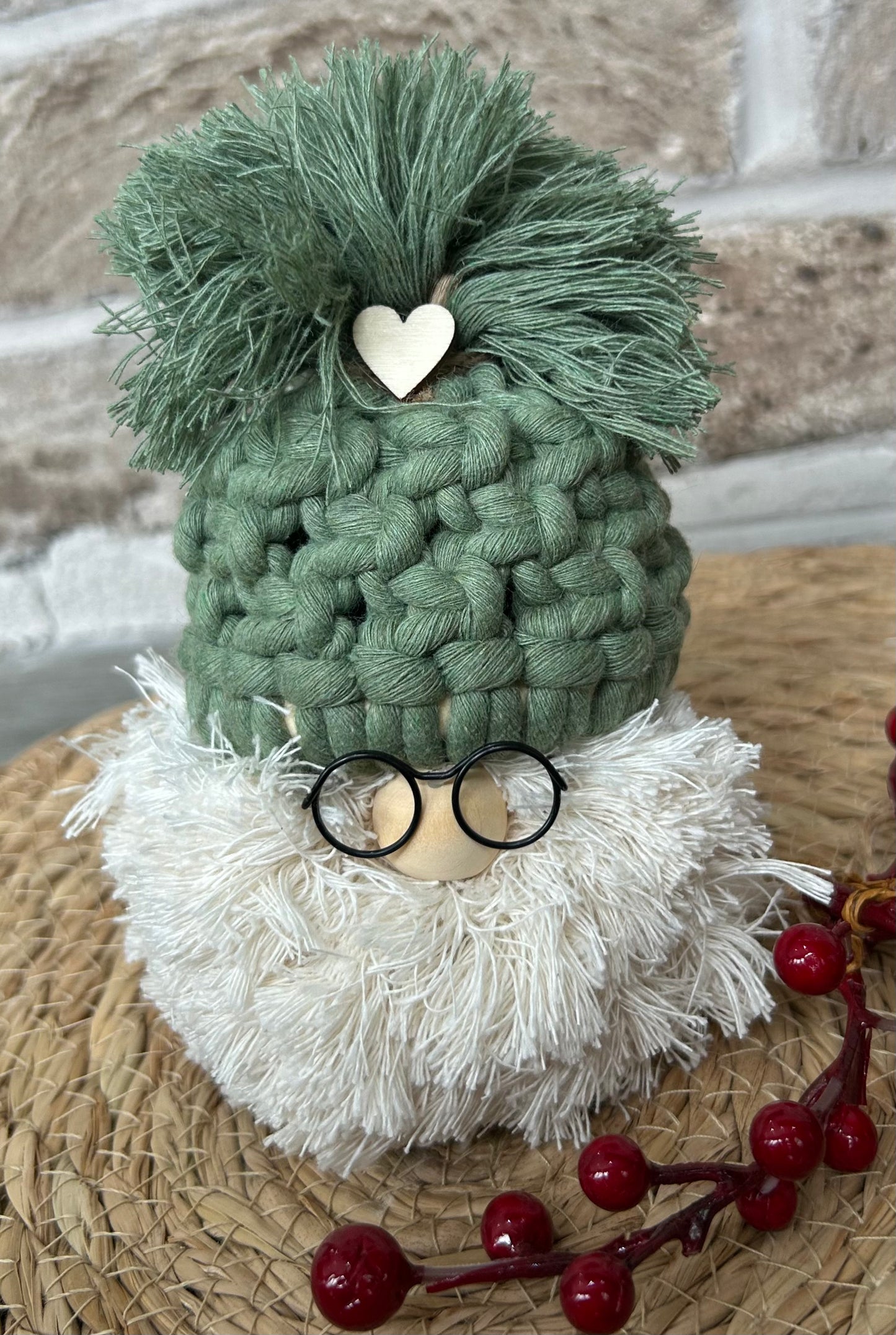 Macrame Santa Heads